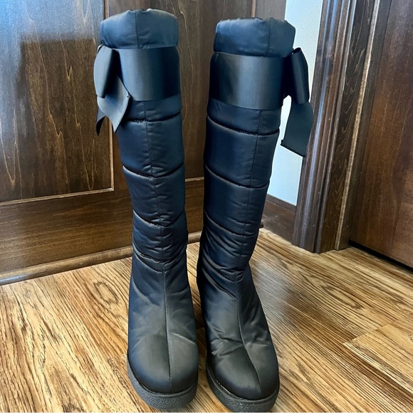 kate spade Shoes - Kate Spade Cagney black nylon wedge boots - size 7